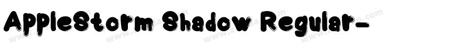 AppleStorm Shadow Regular字体转换